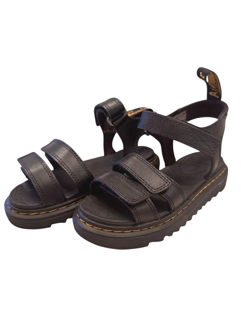 Dr Martens Klaire ReWair Size 13 Youth Soft Wair Black NWB Adjustable